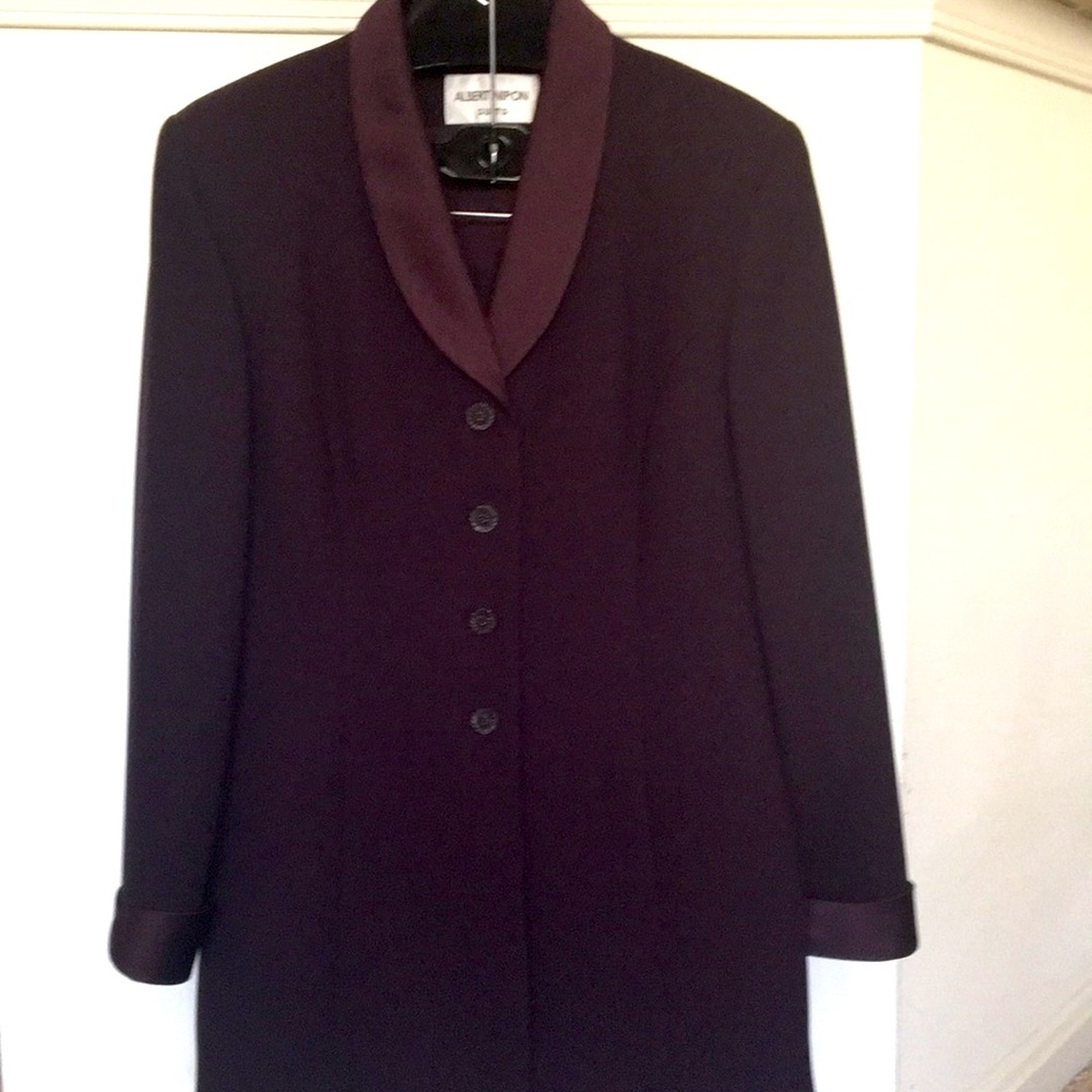 ALBERT NIPON SUIT BURGUNDY